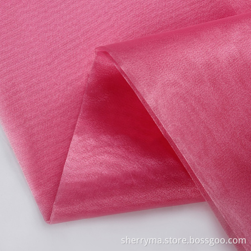 Jacquard linnen organza stof voor kledingstuk